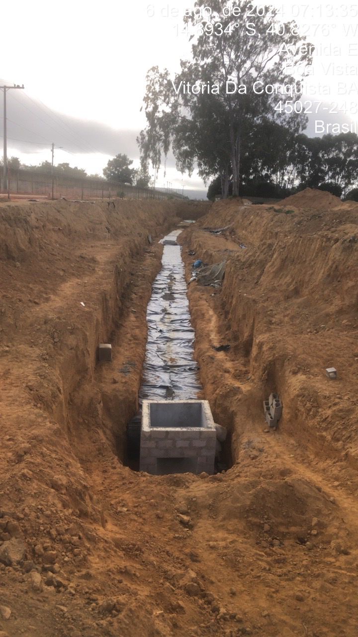 Execução de Rede de Drenagem Pluvial